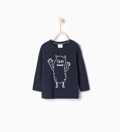 Oui Oui-disfraz halloween bebes-camiseta fantasma-zara