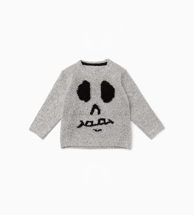 Oui Oui-disfraz halloween bebes-sudadera calavera-zara