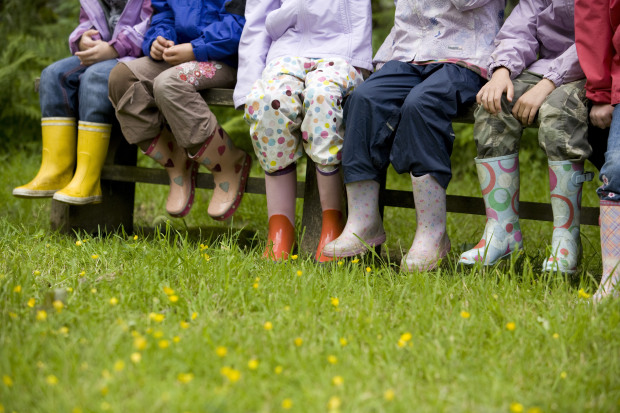 Schoolchildren on the Guardianship scheme visit the Footprint Building at St Catherine's in Windermere, Cumbria.