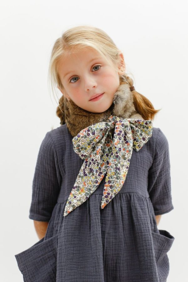 Oui Oui-cuello pelo con lazo libety para niñas-MINIMUS KIDS-KIDS UP SHOWROOM