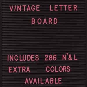 Letras rosas Letter Board