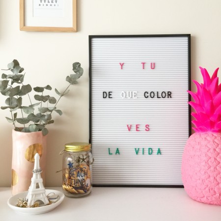 Letras rosas Letter Board