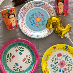 Vasos papel Frida Kahlo