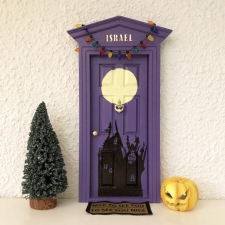 Puerta del ratoncito Pérez inspirada en Pesadilla antes de Navidad. Oui Oui