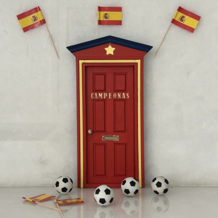 Puerta Ratoncito Pérez Personalizada Especial Campeonas del Mundo Mundial Femenino 2023 - Selección Española Femenina de Fútbol