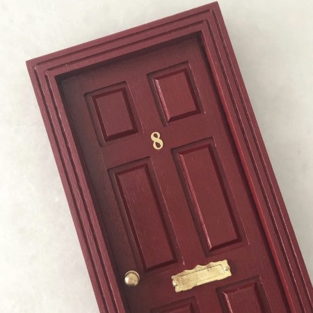 Puerta ratoncito Pérez clásica burdeos Puerta ratoncito Pérez clásica burdeos