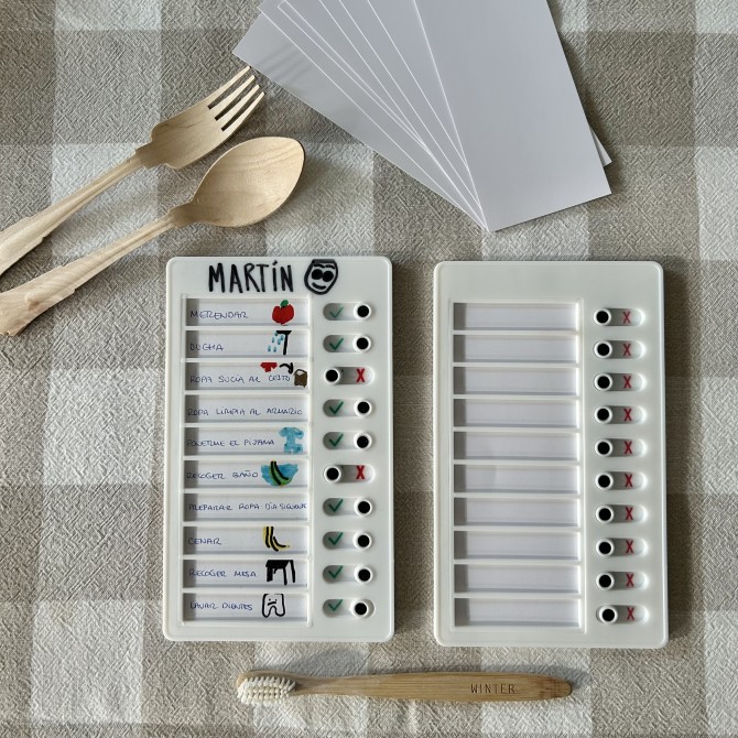 Tabla de rutinas y tareas para fomentar la autonomía infantil y juvenil