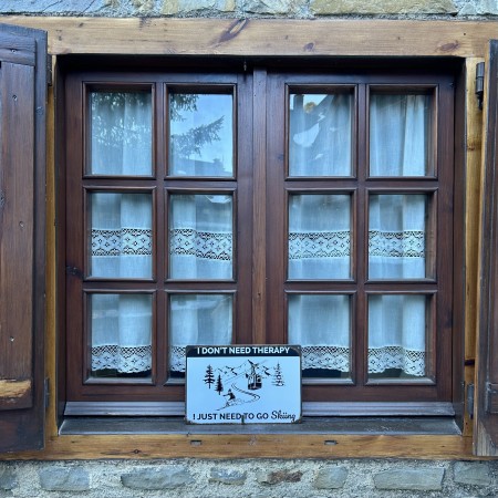 Placa decorativa terapia esquí