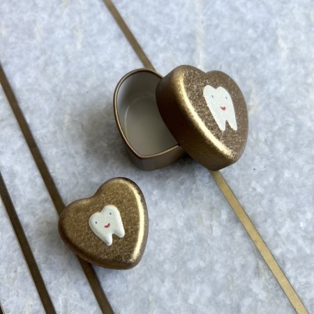 Cajitas de dientes doradas 2 tamaños Maileg