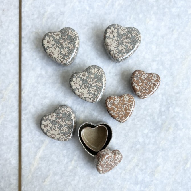 Cajitas corazón Liberty Maileg