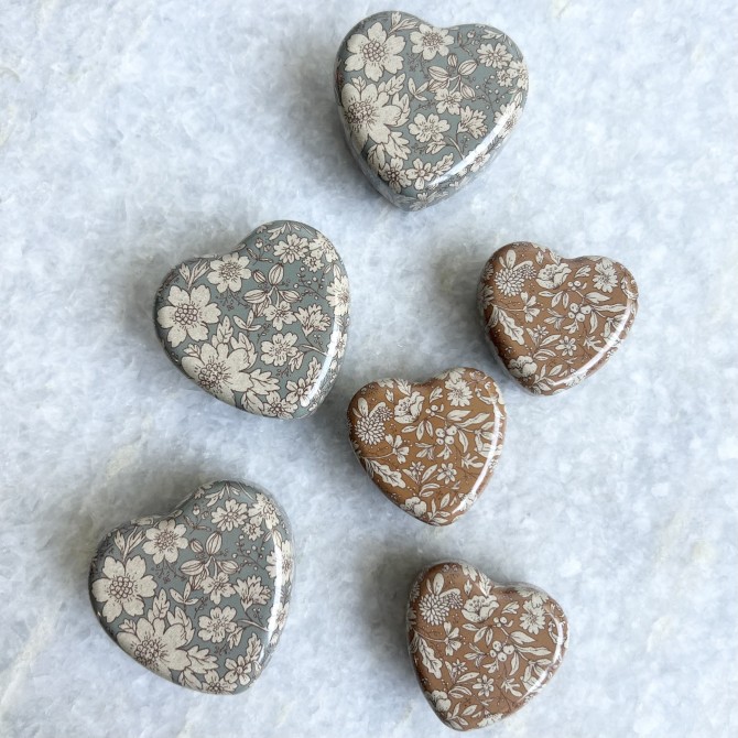 Cajitas corazón Liberty Maileg