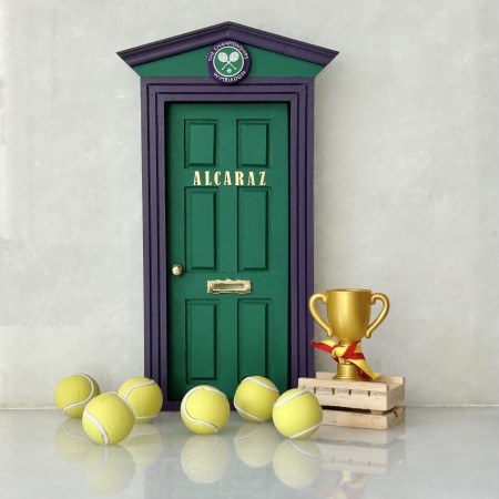 Puerta Ratoncito Pérez homenaje a la victoria de Carlos Alcaraz en Wimbledon 2024