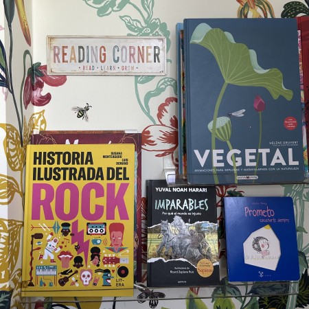 Cartel rincón de lectura