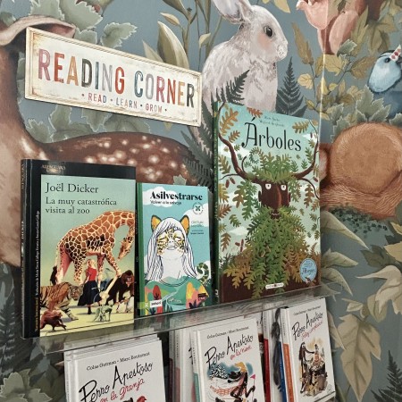 Cartel rincón de lectura