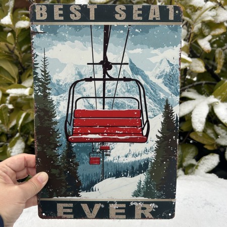 Placa decorativa telesilla