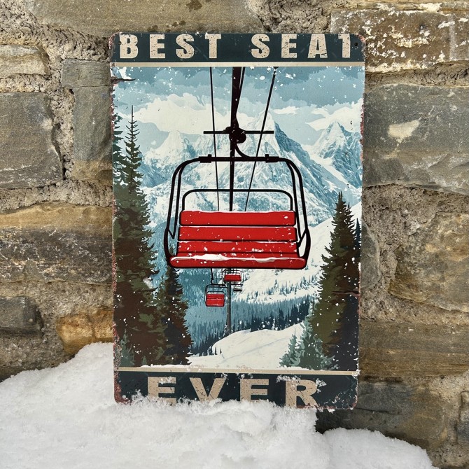 Placa decorativa telesilla